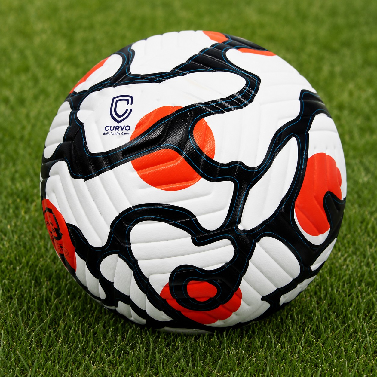 Curvo Pro match ball on the pitch