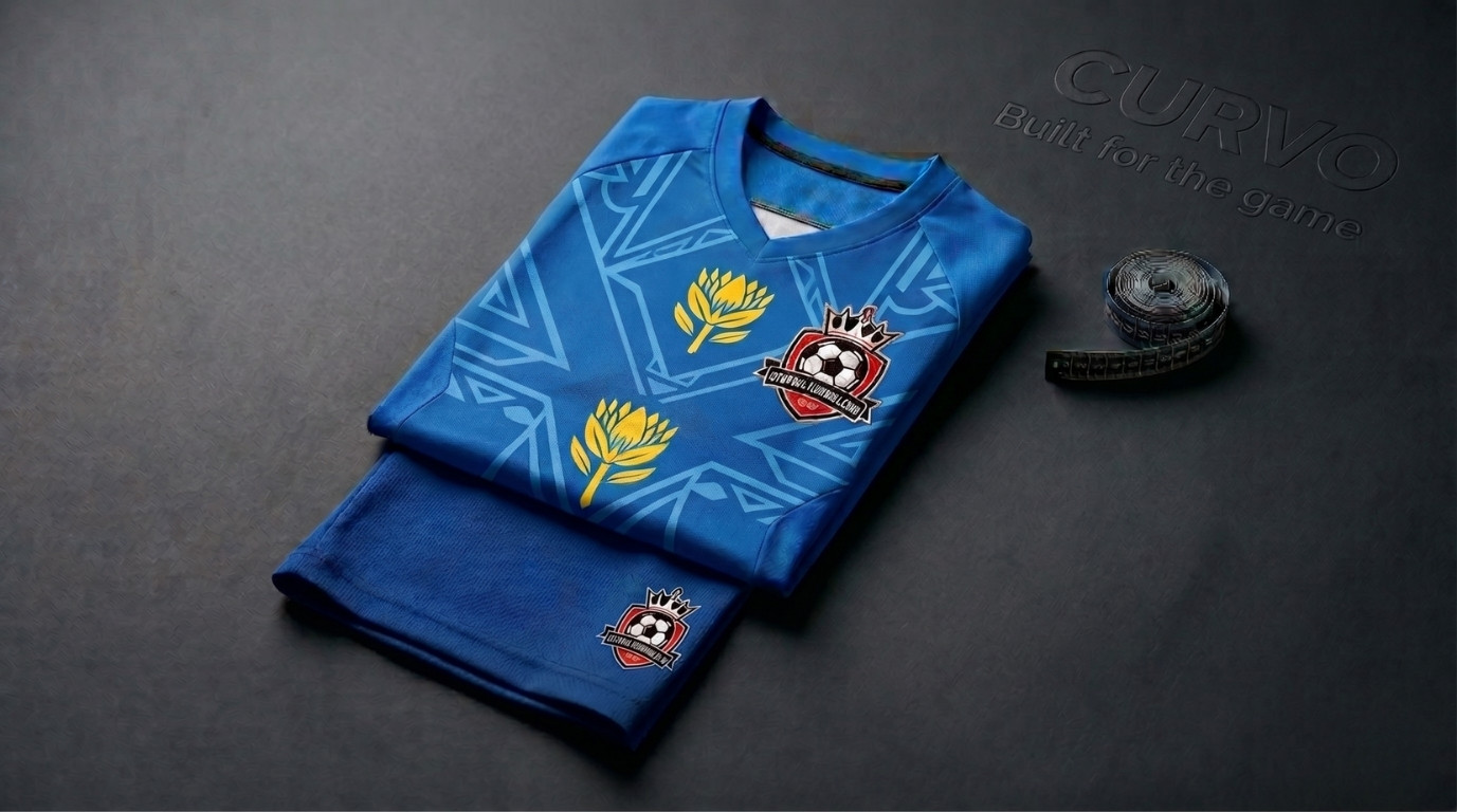 Custom Curvo team kit — your crest, your colours